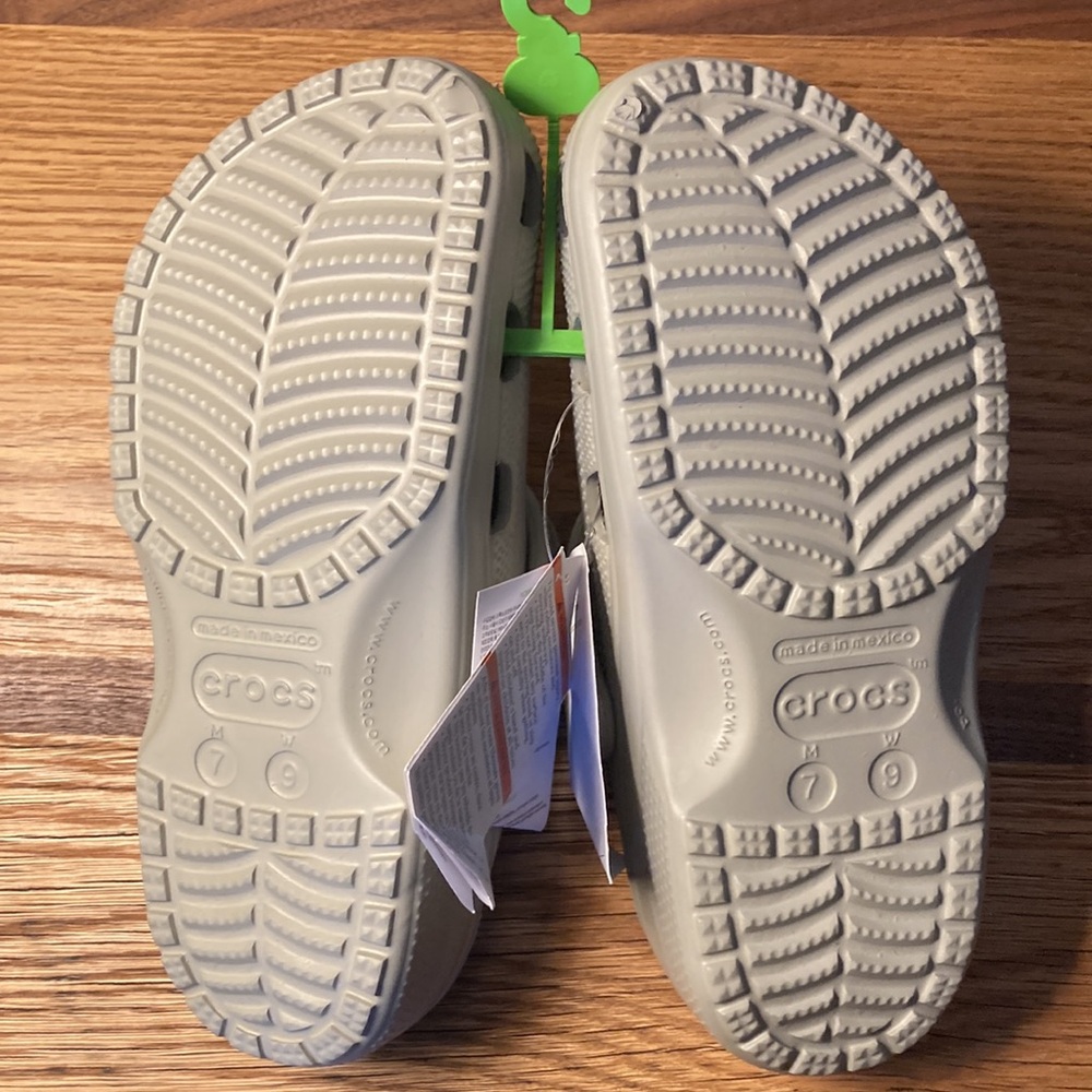 Brand new CROCS.                 COLOR-Elephant  SIZE- W 9 M 7 - Picture 2 of 4